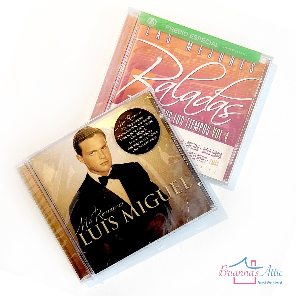 Mis Romances by Luis Miguel and Las mejores Baladas CDs Brand New - 2 pieces